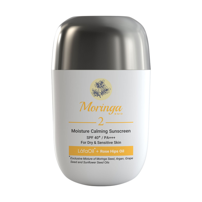 کرم ضد آفتاب بی رنگ مورینگا امو مدل ROSE HIPS حجم 30 میلی‌لیتر، با SPF 40 و PA+++، مناسب پوست خشک و حساس، ضدحساسیت، با جلوه مات و ماندگاری 2 ساعت، حاوی محافظ UVA و UVB