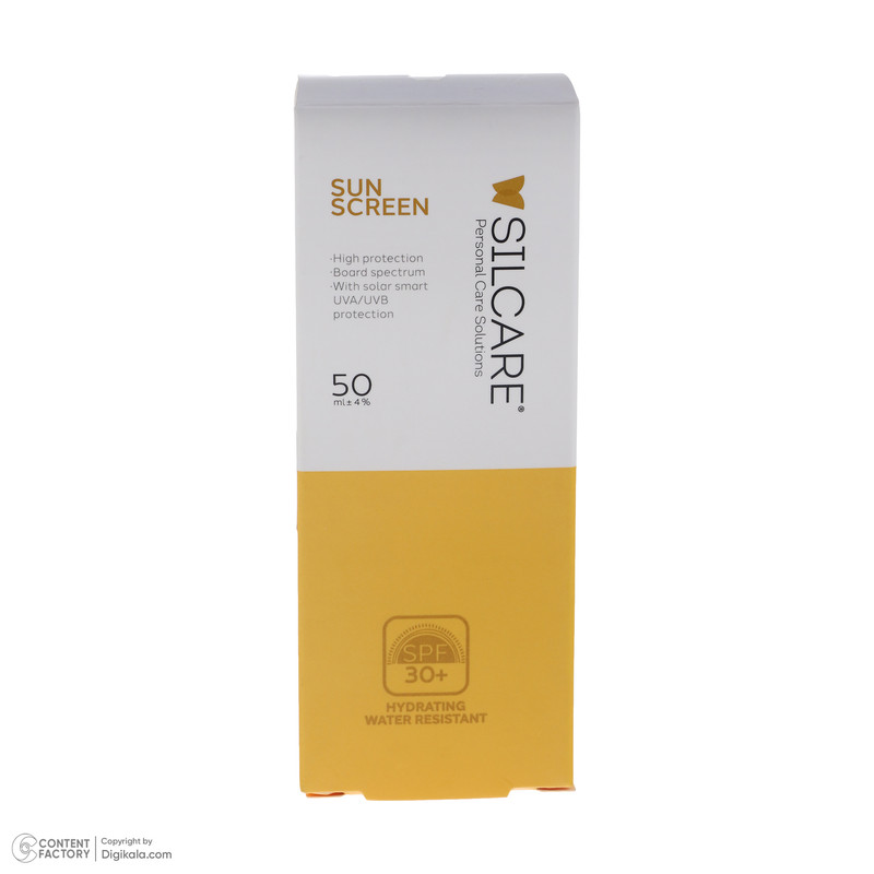 کرم ضد آفتاب بدون رنگ سیلکِر +SPF 30 مدل sun protect مناسب انواع پوست حجم 50 میلیلیتر