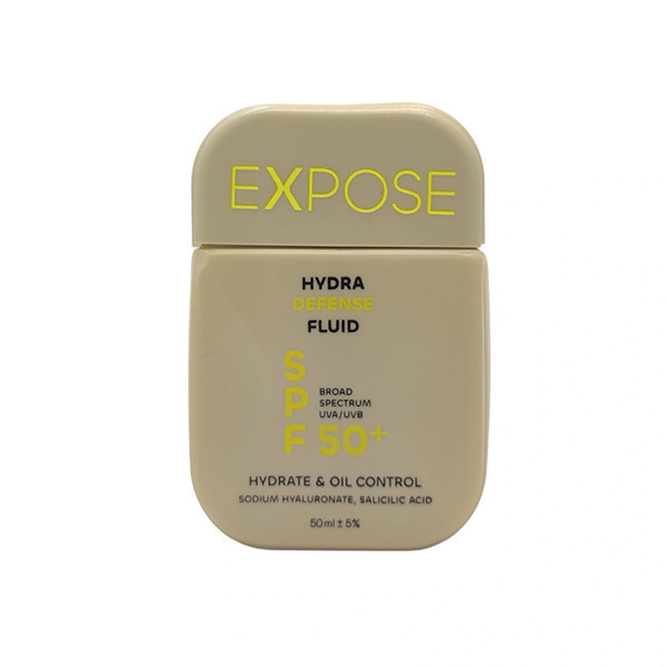 فلوئید ضد آفتاب بیرنگ صورت و گردن اکسپوز SPF 50 مدل Nourish محافظ UVA ،UVB ، مناسب برای پوست خشک حجم 50 میلیلیتر