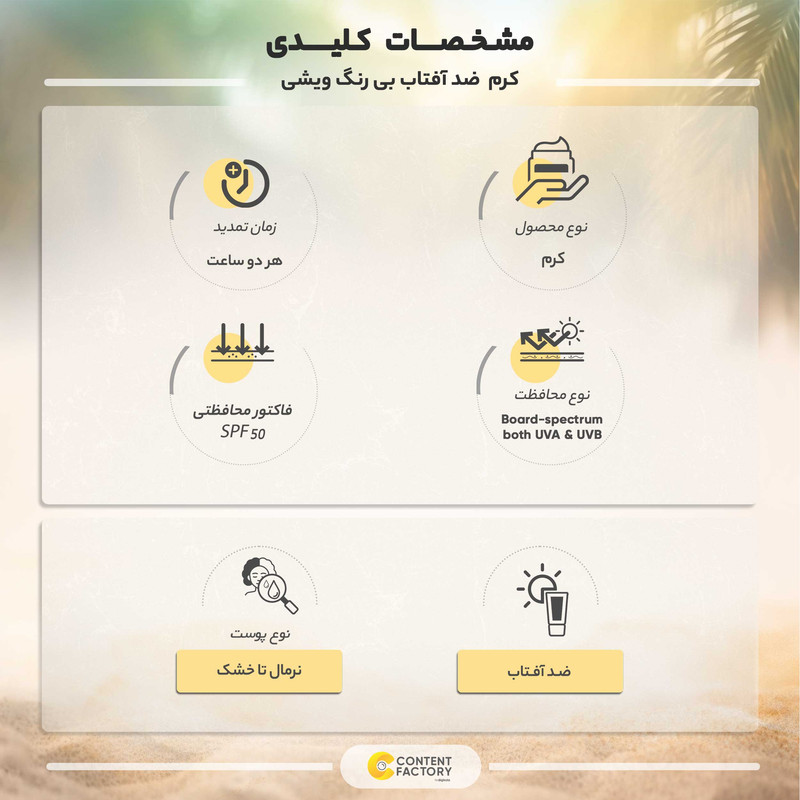 کرم ضدآفتاب بی رنگ ویشی spf 50 مدل velvety protective مناسب پوست های نرمال تا خشک حجم 50 میلی لیتر