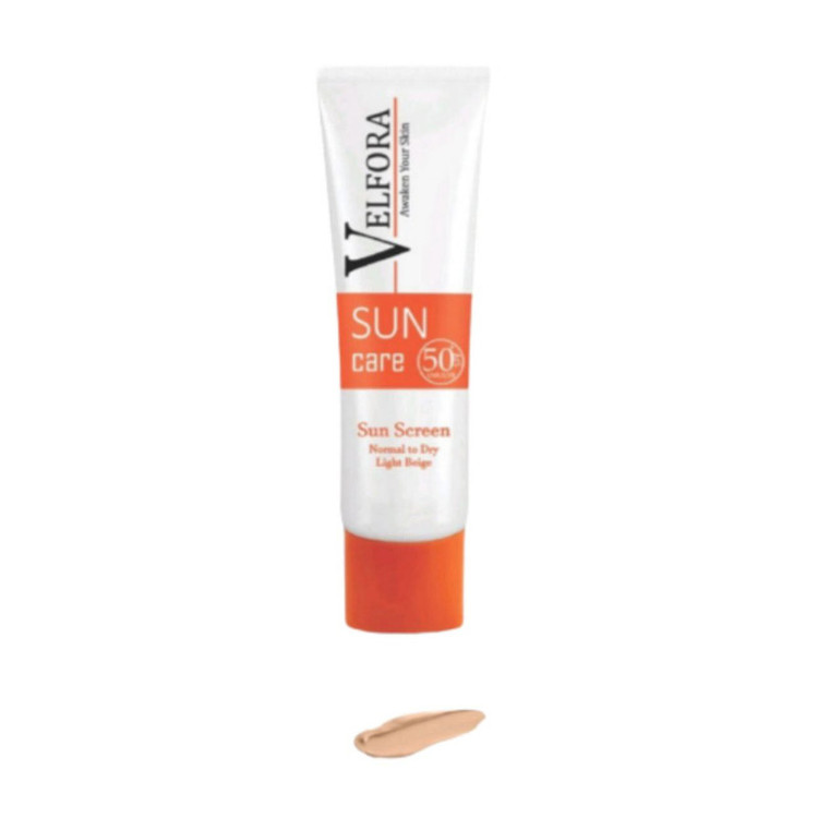 ضدآفتاب رنگی ولفرا SPF50 مدل 2، مناسب پوستهای خشک و نرمال، حجم 40 میلیلیتر