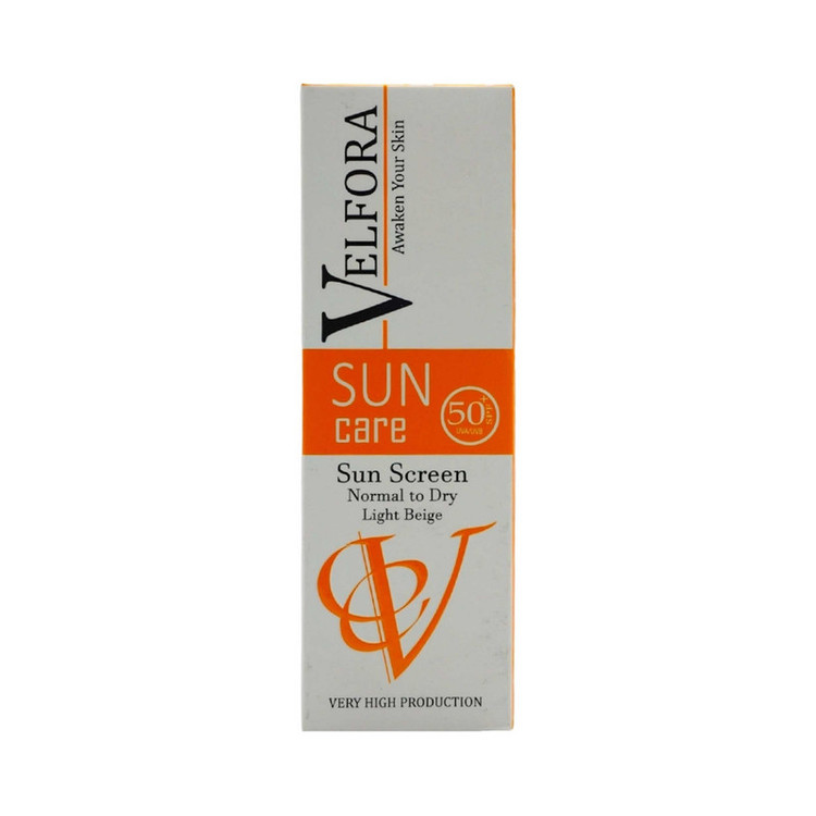 ضدآفتاب رنگی ولفرا SPF50 مدل 2، مناسب پوستهای خشک و نرمال، حجم 40 میلیلیتر