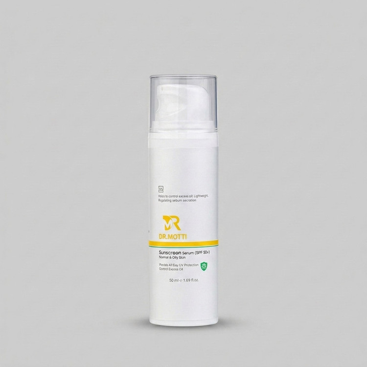 سرم ضد آفتاب بی رنگ صورت و بدن برند دکتر متی spf 50+ مدل D-S محافظ در برابر اشعه uva و uvb مناسب برای پوست های خشک و حساس حجم 50 میلی لیتر