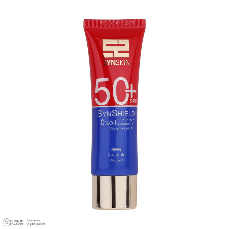 ژل کرم ضدآفتاب بیرنگ ساین اسکین SPF50 مدل ساین شیلد، مناسب پوستهای چرب، حجم 50 میلیلیتر به همراه کرم ژل ضدآفتاب آقایان مدل ساین شیلد