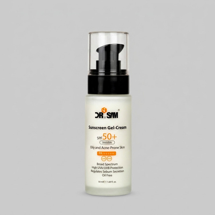ژل کرم ضد آفتاب بی رنگ دکتر سام SPF 50 مدل S-S محافظ UVA ,UVB و PA++++, مناسب پوست برای چرب و مستعد آکنه حجم 50 میلی لیتر