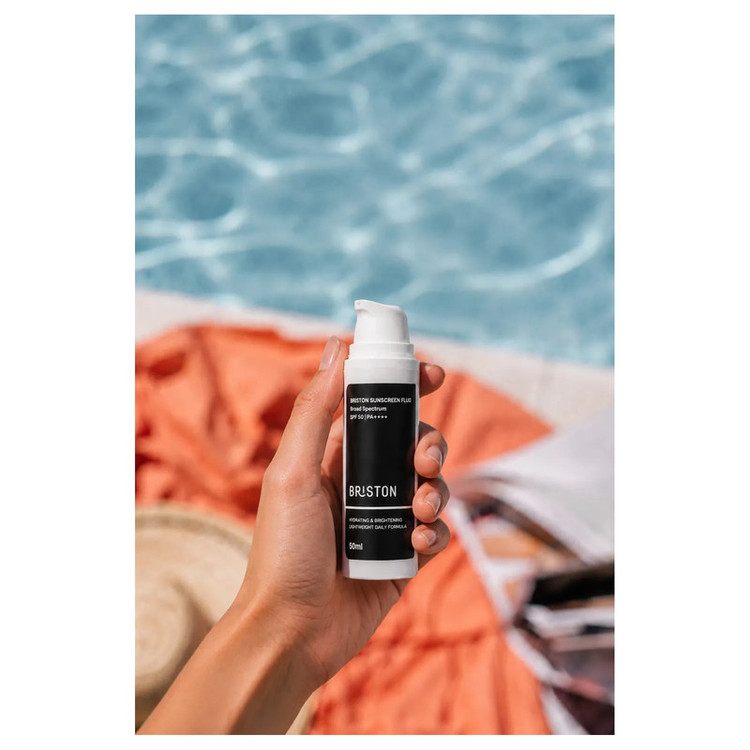 ضدآفتاب بدون رنگ بدن بریستون SPF50 مدل Summer محافظ در برابر اشعههای UVA و UVB مناسب برای انواع پوست حجم 50 میلی لیتر