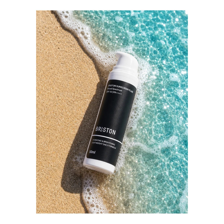 ضدآفتاب بدون رنگ بدن بریستون SPF50 مدل Summer محافظ در برابر اشعههای UVA و UVB مناسب برای انواع پوست حجم 50 میلی لیتر