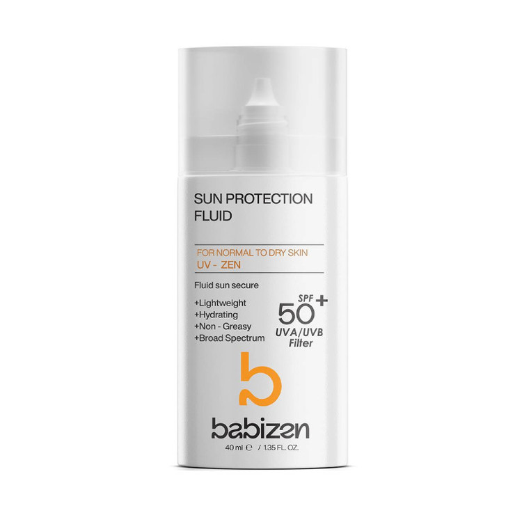 کرم ضد آفتاب بیرنگ دست، صورت، گردن، دور چشم، بدن، پا بابیزن SPF 50 مدل N-D-UV-ZEN محافظ در برابر اشعه UVA و UVB مناسب برای پوست های خشک، معمولی، خیلی خشک حجم 40 میلیلیتر