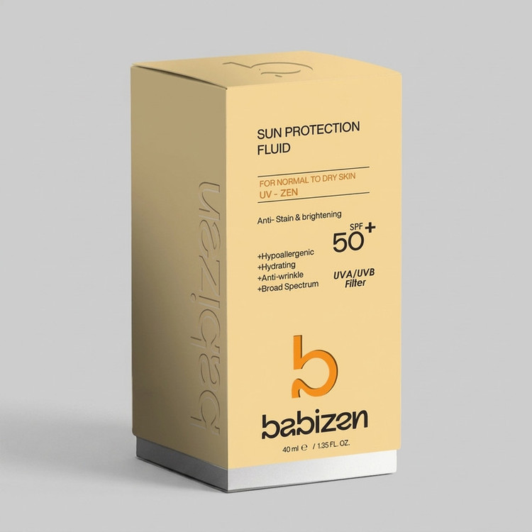 کرم ضد آفتاب بیرنگ دست، صورت، گردن، دور چشم، بدن، پا بابیزن SPF 50 مدل N-D-UV-ZEN محافظ در برابر اشعه UVA و UVB مناسب برای پوست های خشک، معمولی، خیلی خشک حجم 40 میلیلیتر