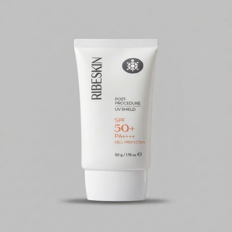کرم ضد آفتاب صورت ریب اسکین مدل S200 وزن 50 گرم با SPF 50 و فاقد سیلیکون، مناسب پوست خیلی خشک و با جلوه براق