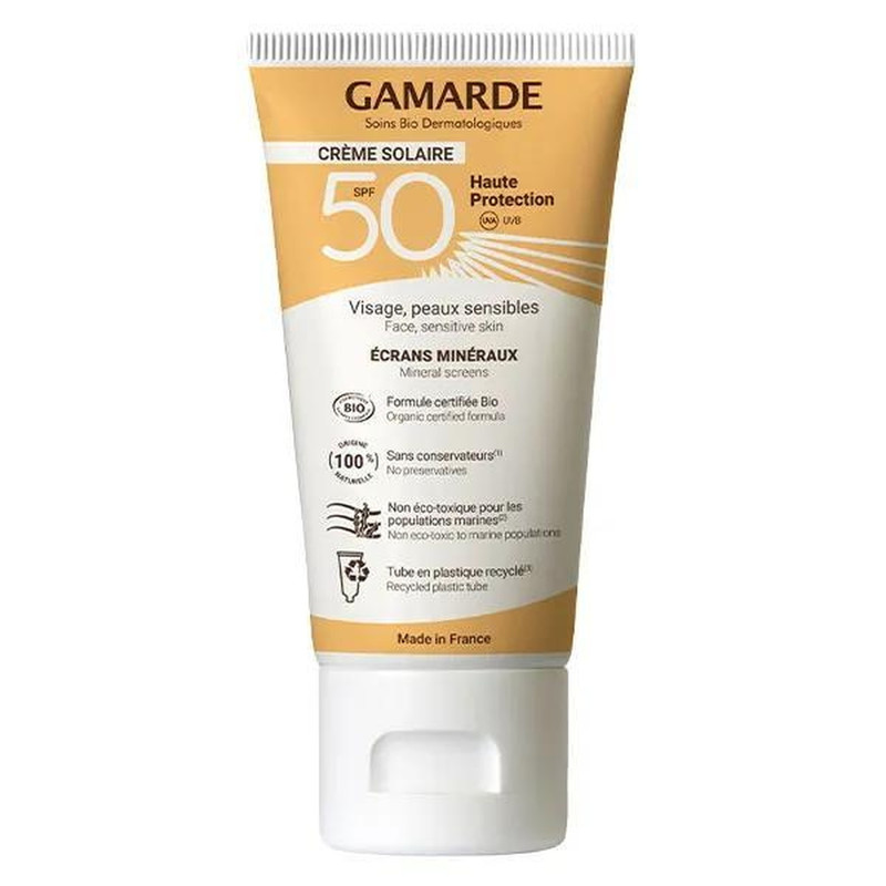 کرم ضد آفتاب گامارد SPF 50 مدل Mineral مناسب پوست خشک و حساس حجم 40 میلی لیتر