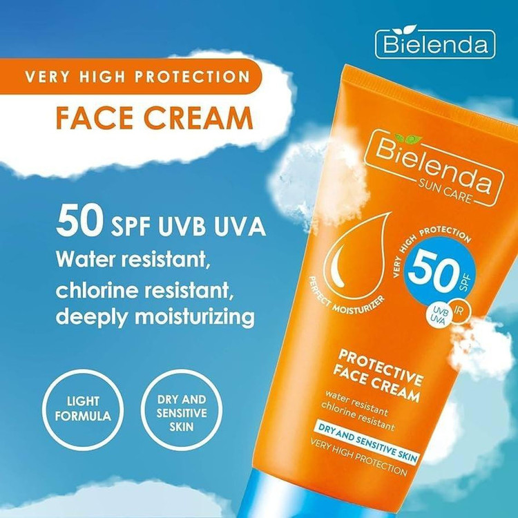 کرم ضدآفتاب بییلندا مدل DRY SKIN حجم 50 میلی لیتر