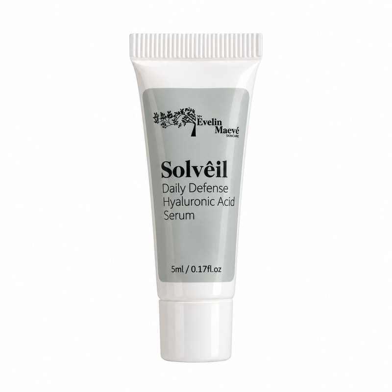 سرم ضد آفتاب بی رنگ صورت و بدن راهکارهای اولین میو pa+++ spf 50 مدل هیالورونیک اسید محافظ در برابر UVA,UVB مناسب برای انواع پوست حجم 5 میلی لیتر