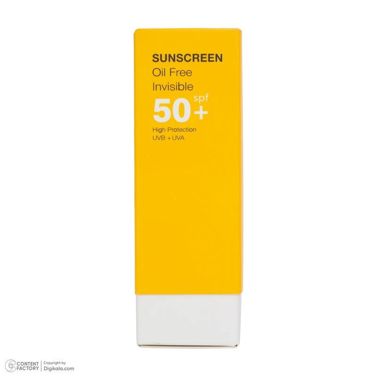 کرم ضد آفتاب بی رنگ درمالوگ SPF 50 مدل ویتامین E و کلاژن مناسب برای پوست مختلط تا چرب حجم 50 میلی لیتر