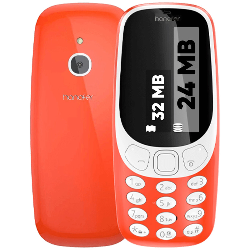 گوشی موبایل هانوفر مدل 3310 دو سیم کارت