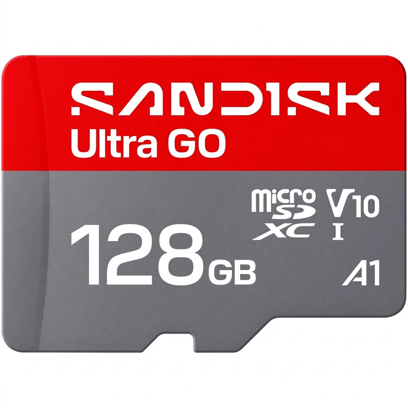 کارت حافظه میکرو اس دی  سن دیسک مدل Ultra GO کلاس A1 استاندارد UHS-I U1 سرعت 190 مگابایت بر ثانیه ظرفیت 128 گیگابایت