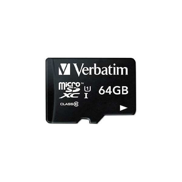 کارت حافظه Micro SDXC ورباتیم مدل Premium کلاس 10 UHS-I سرعت 90MB/S ظرفیت 64 گیگابایت به همراه آداپتور