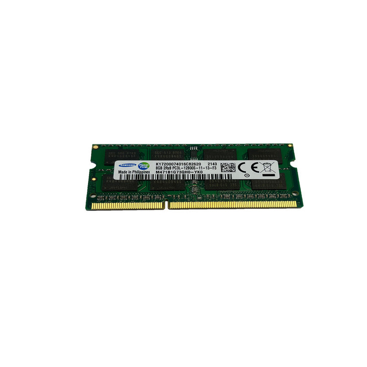 رم لپتاپ سامسونگ DDR3L دو کاناله 8 گیگابایت مدل PC3L-12800S فرکانس 1600 مگاهرتز تایمینگ CL11 نوع SO-DIMM و 204 پین