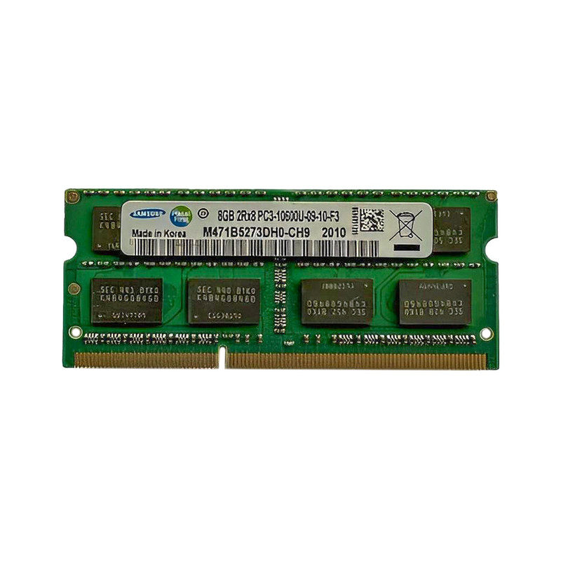 رم لپتاپ DDR3 تک کاناله 8 گیگابایت 1333 مگاهرتز سامسونگ مدل PC3-10600 با تایمینگ 9 و ماژول SO-DIMM