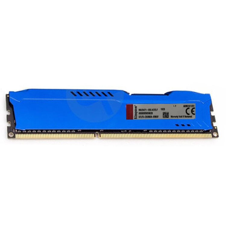 رم دسکتاپ DDR3 8 گیگابایت کینگستون مدل HyperX Fury با فرکانس 1600 مگاهرتز، تایمینگ CL10، معماری تککاناله و 240 پین