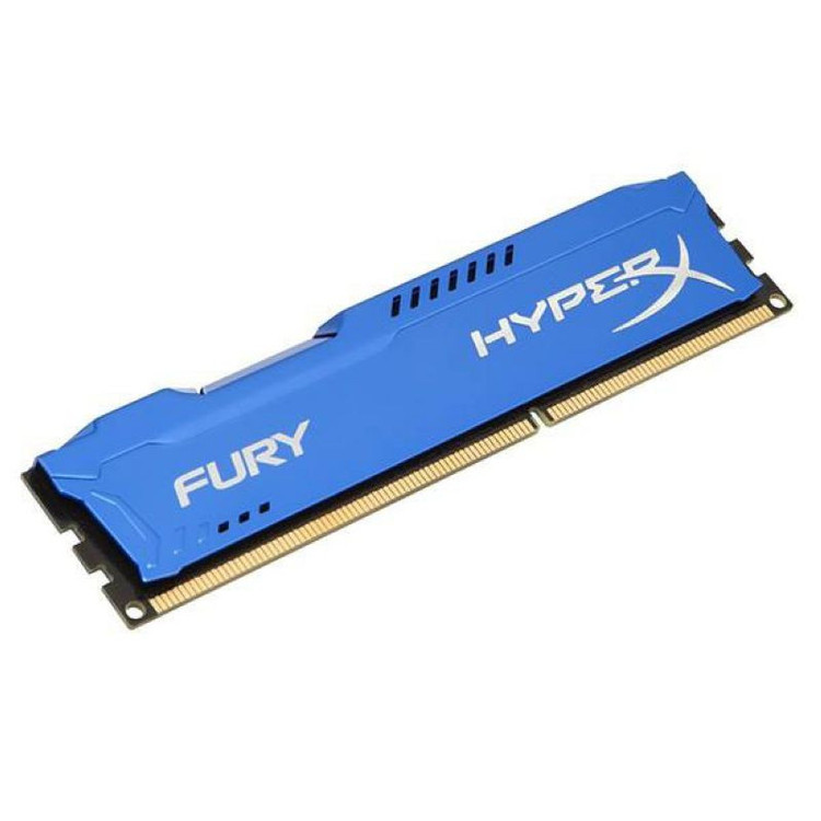 رم دسکتاپ DDR3 8 گیگابایت کینگستون مدل HyperX Fury با فرکانس 1600 مگاهرتز، تایمینگ CL10، معماری تککاناله و 240 پین