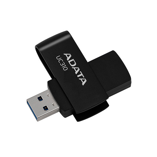 فلش مموری ای دیتا مدل UC310 ظرفیت 128 گیگابایت، سرعت خواندن تا 100 مگابایت بر ثانیه، سازگار با ویندوز، مک و لینوکس، طراحی ساده و وزن 9 گرم