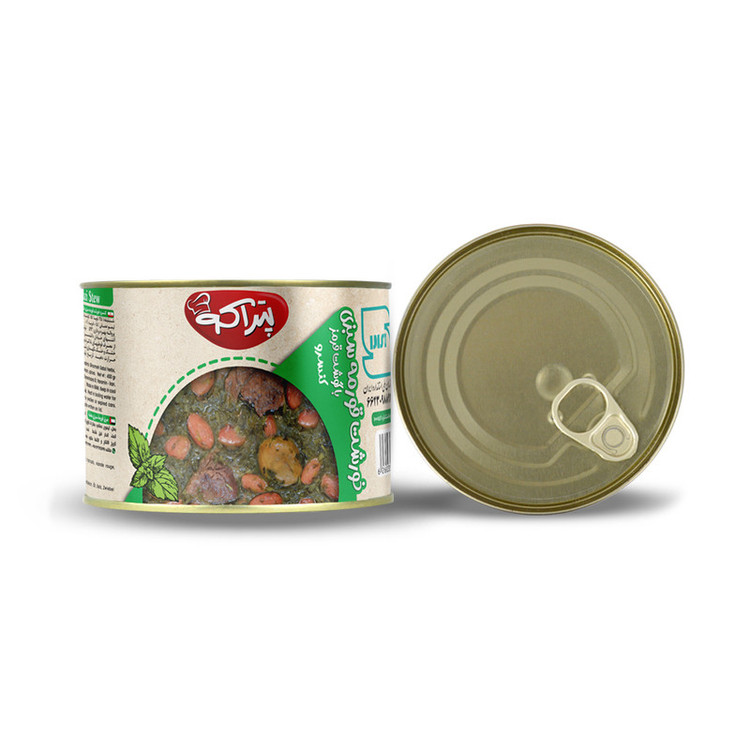 کنسرو قورمه سبز و قیمه و فسنجان پتراکو -500 گرم مجموعه 6 عددی