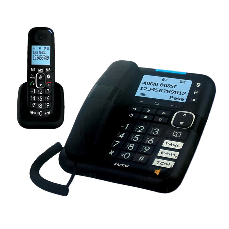 تلفن با سیم آلکاتل مدل XL785 Combo Voice FR به همراه 1 عدد گوشی بی سیم