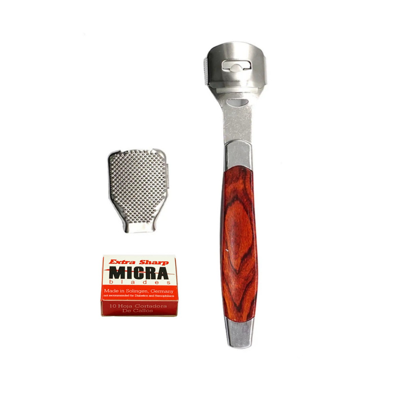 تیغ کف پا زولینگن مدل nara-01 به همراه رنده و تیغ یدک بسته 10 عددی