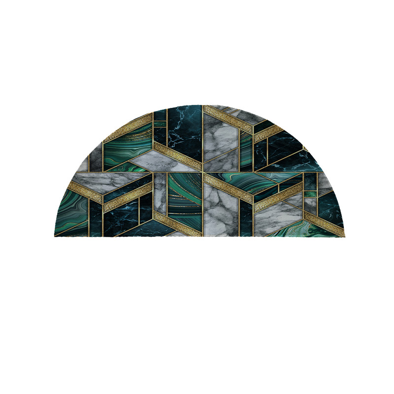 پادری مدل نیم دایره طرح سنگ کد 8605 سایز 90×45 سانتی متر