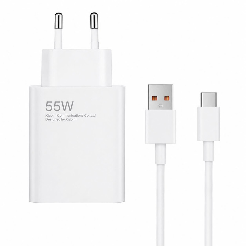 شارژر دیواری 55 وات مدل FAST CHARGER به همراه کابل تبدیل USB-C