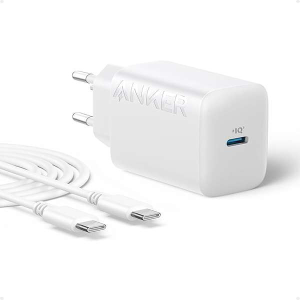 شارژر دیواری 20 وات انکر مدل B2347 به همراه کابل USB-C به طول 1.5 متر