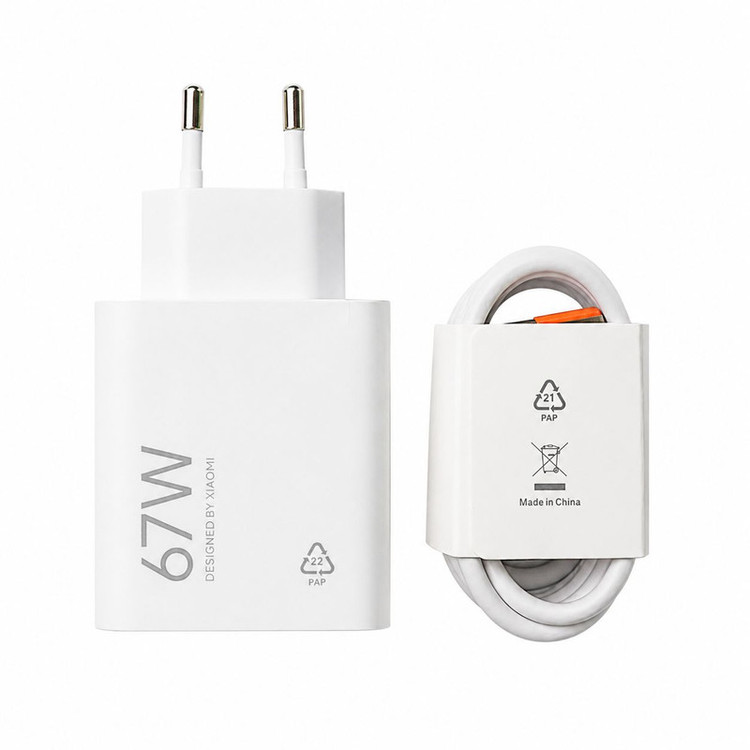 شارژر دیواری 67 وات مدل MDY-15-ET به همراه کابل تبدیل USB به USB-C
