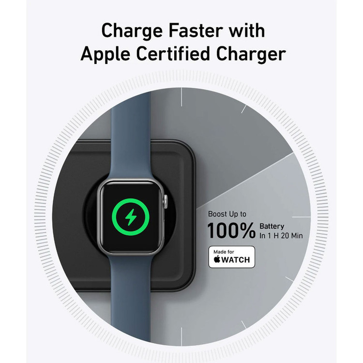 شارژر رومیزی انکر مدل MagGo Wireless Charging به همراه شارژر دیواری 40 وات انکر و کابل USB-C به طول 1.5 متر