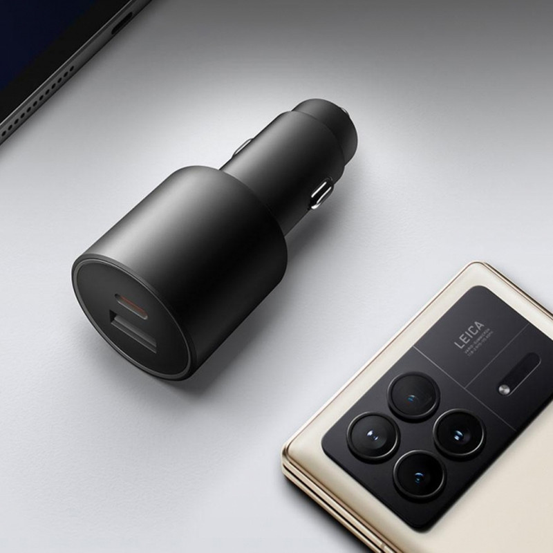 شارژر فندکی 100 وات 2 پورت شیائومی مدل MDY-16-ER به همراه کابل USB-C به طول 1 متر