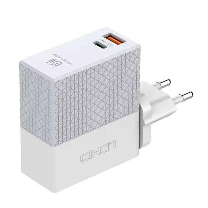 شارژر دیواری الدینیو مدل A2620C به همراه کابل تبدیل USB-C