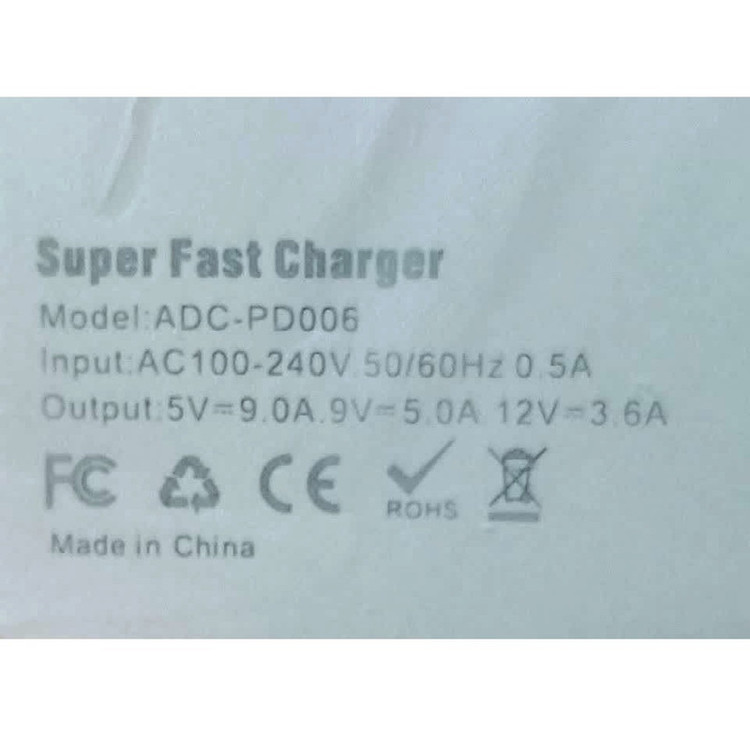 شارژر دیواری 150 وات مدل ADC-PD006 به همراه 4 عدد کابل