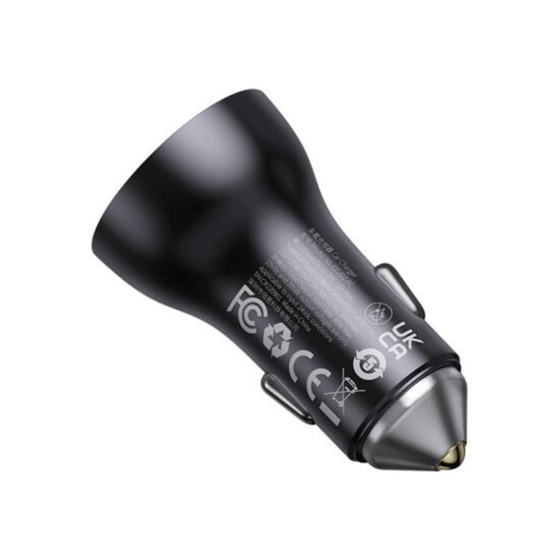 شارژر فندکی 60 وات بیسوس مدل Dual USB-C CGJM000213