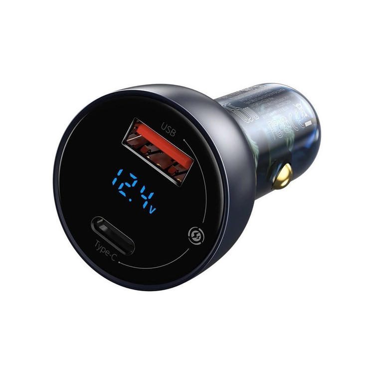 شارژر فندکی 65 وات باسئوس مدل Dual Quick Charger-65W