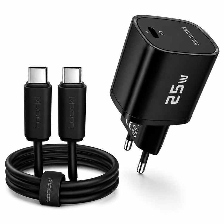 شارژر دیواری ۲۵ وات توکی مدل A07 به همراه کابل USB-C