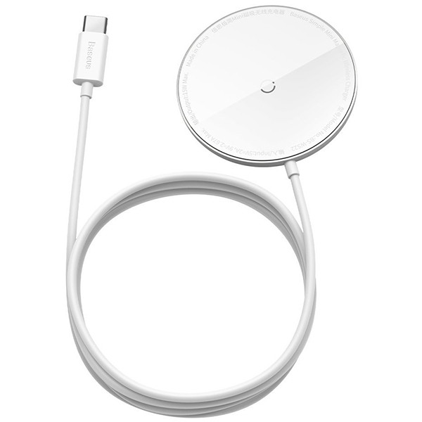 شارژر بی سیم باسئوس مدل Simple Mini Magnetic Wireless Charger WX01-JKF