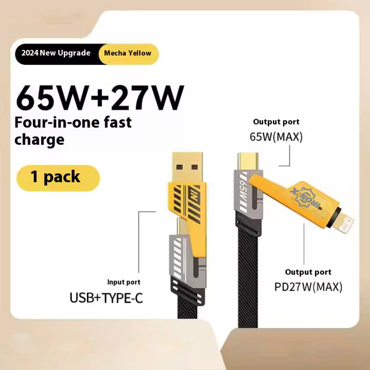 شارژر دیواری 25 وات دو پورت آیرون ایکس مدل PDQC30 به همراه کابل تبدیل USB/USB-C به لایتنینگ/USB-C طول 1.5 متر