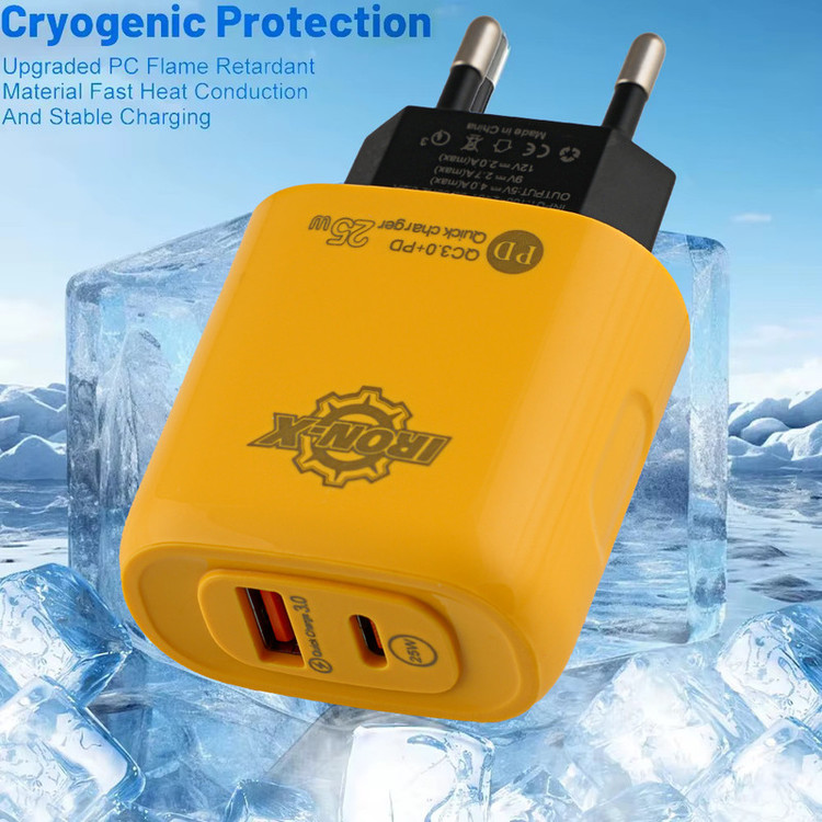 شارژر دیواری 25 وات آیرون ایکس مدل PDQC30