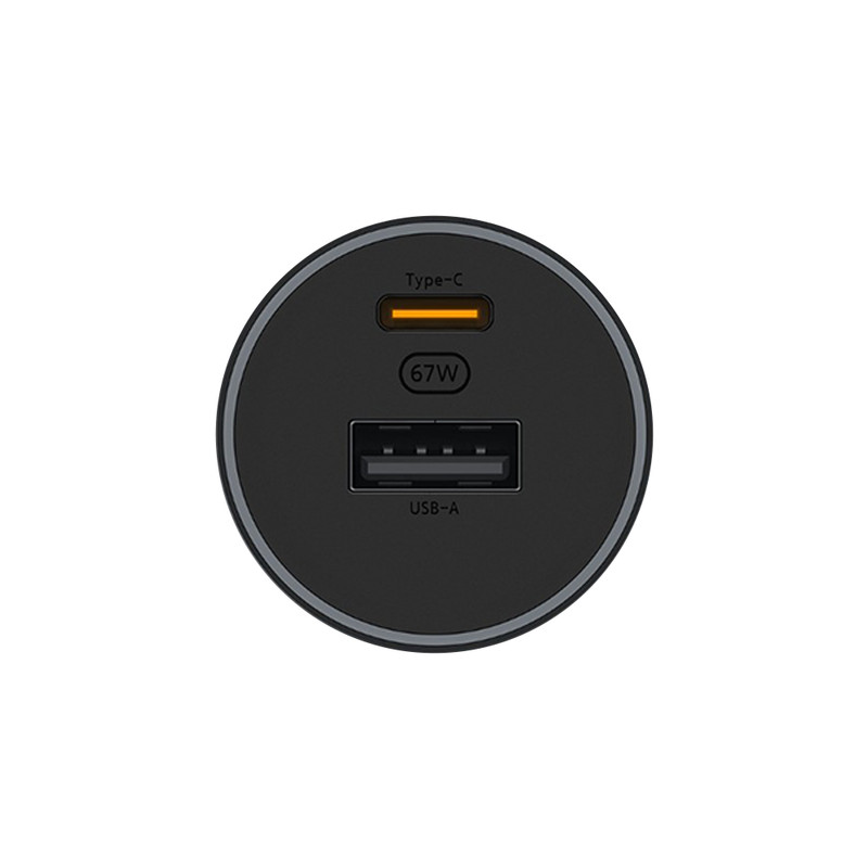 شارژر فندکی 67 وات دو پورت شیائومی مدل CC07ZM به همراه کابل شارژ USB-C به طول 1 متر