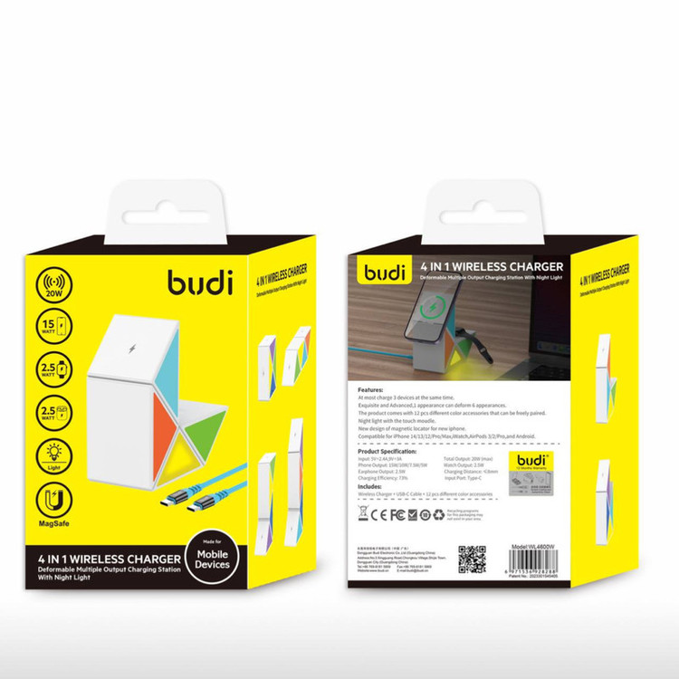 شارژر بی سیم 20 وات بودی مدل WL4600W