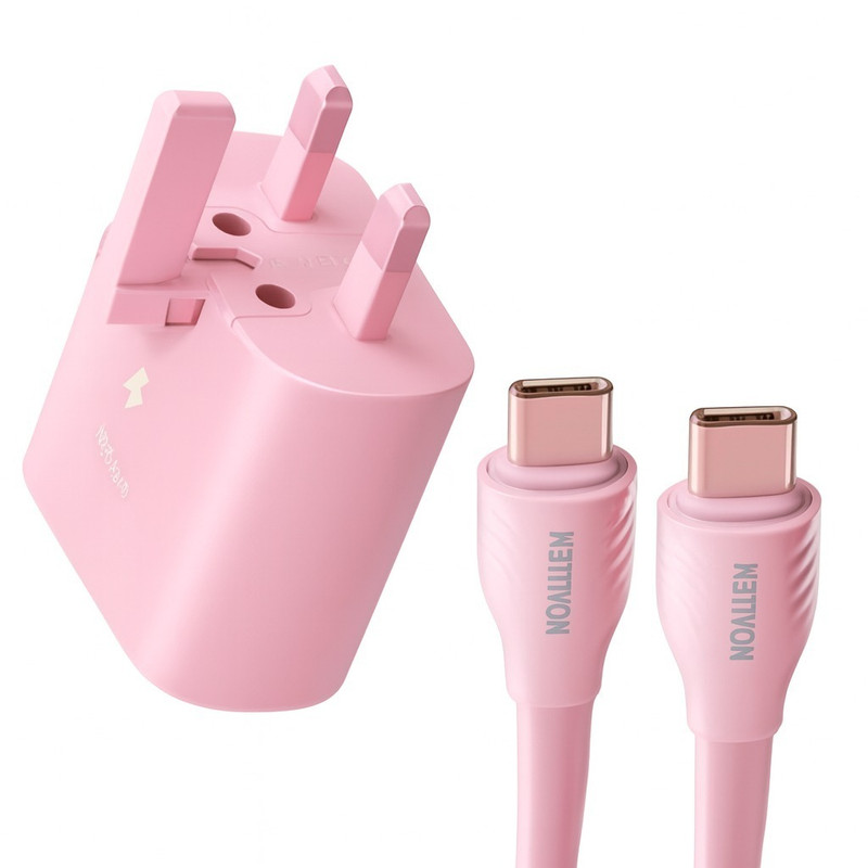 شارژر دیواری 25 وات معلم نوین مدل ET-T2510 به همراه کابل USB-C