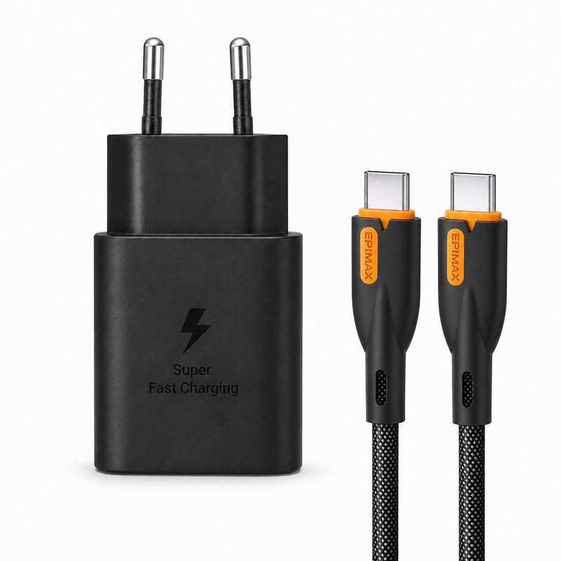 شارژر دیواری 25 وات اپیمکس مدل EA-175 به همراه کابل USB-C