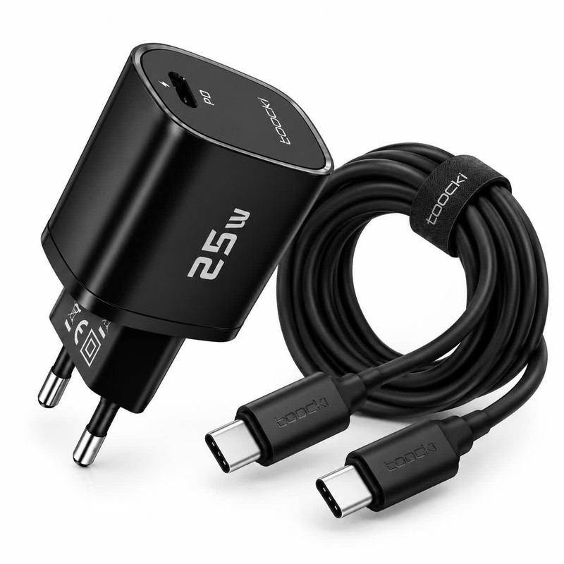 شارژر دیواری ۲۵ وات توکی مدل Galaxy-A05 با کابل USB-C