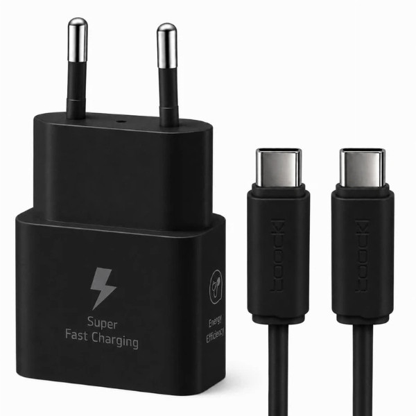 شارژر دیواری 25 وات توکی مدل A58 به همراه کابل USB-C