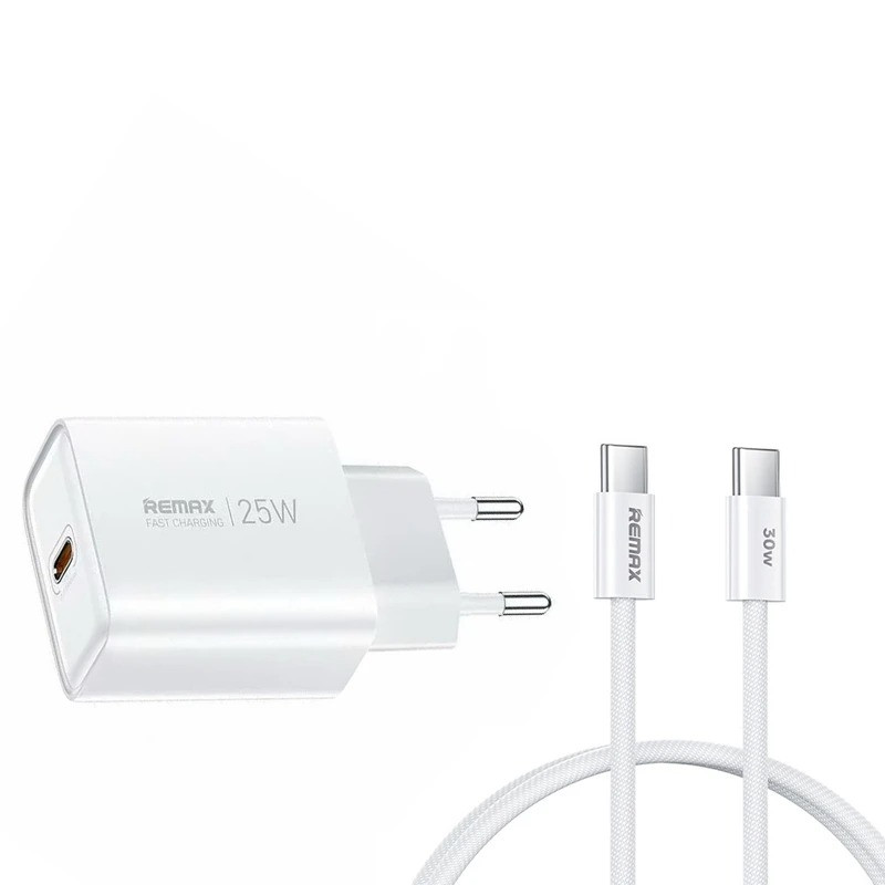 شارژر دیواری 25 وات ریمکس مدل A26 SUPERFAST به همراه کابل تبدیل USB-C